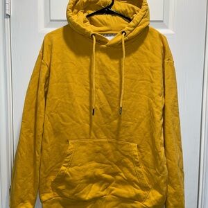 Denim & Flower Yellow Hoodie